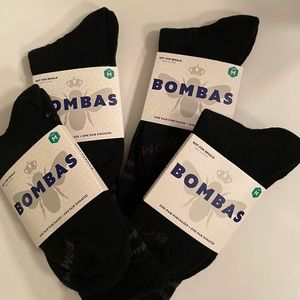 BOMBAS NWT 4 Pair UNISEX CALF SOCKS Medium